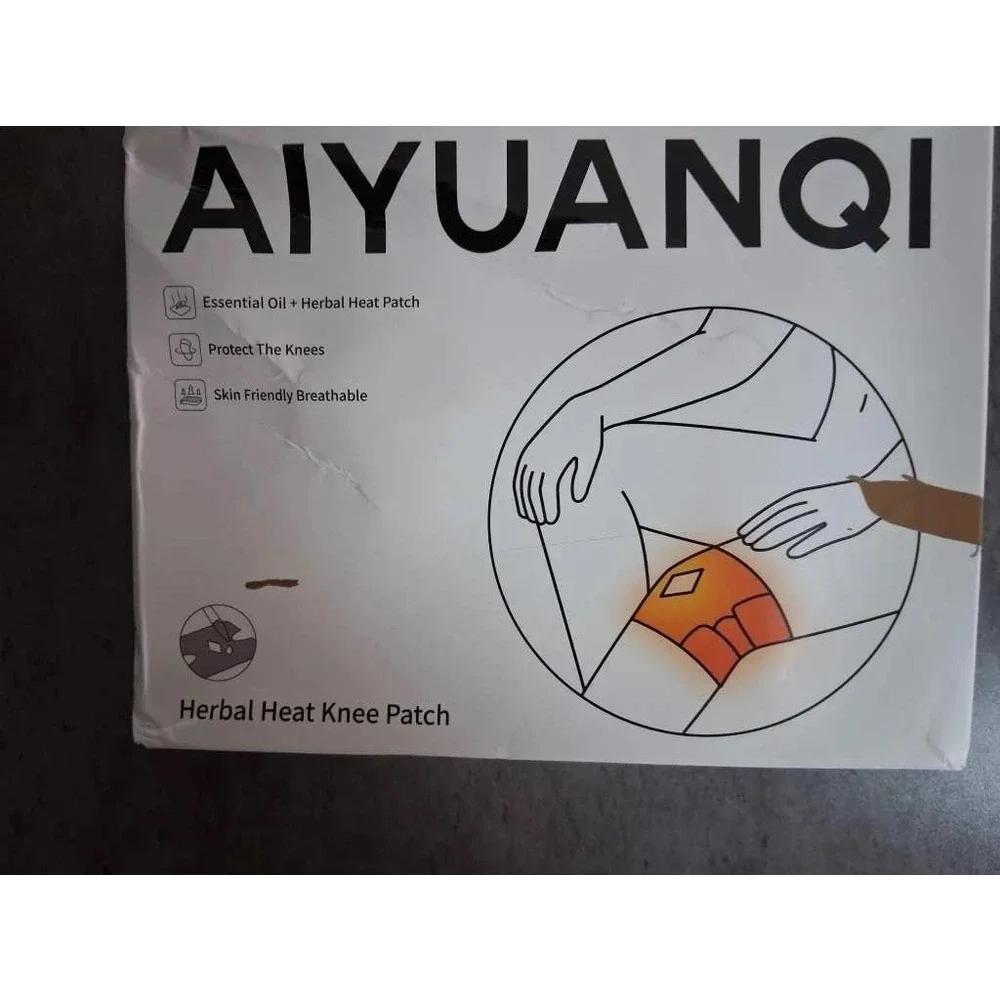 AIYUANQI Herbal Heat Knee Patch with Essential Oil 4 Patches 5 Vials New Box